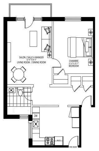 Notre-Dame-de-Grace Apartment 1 b. $1,799/month. Apartment for rent in Notre-Dame-de-Grace