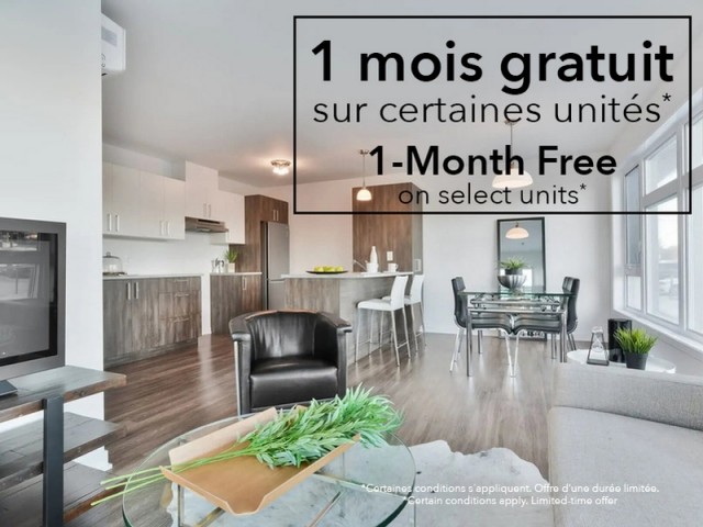 Saint-Hubert Apartment 1-2 b. $1,625/month. Apartment for rent in Saint-Hubert
