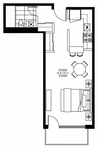 Plateau Mont-Royal Apartment Studio $1,339/month. Apartment for rent in Plateau Mont-Royal