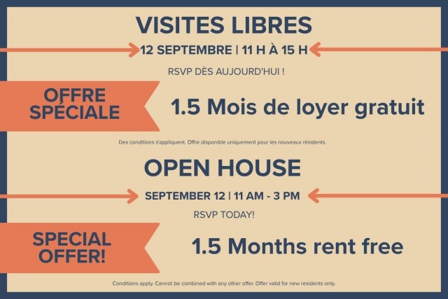 Ste-Rose Apartment 1 b. $1,595/month. Apartment for rent in Ste-Rose