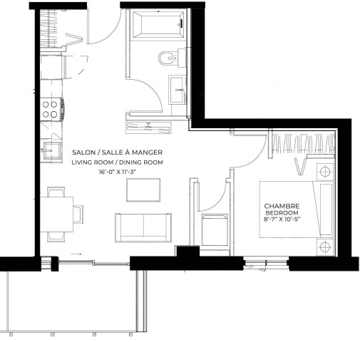 Quartier latin and south-central Apartment 1 b. $1,959/month. Apartment for rent in Quartier latin and south-central
